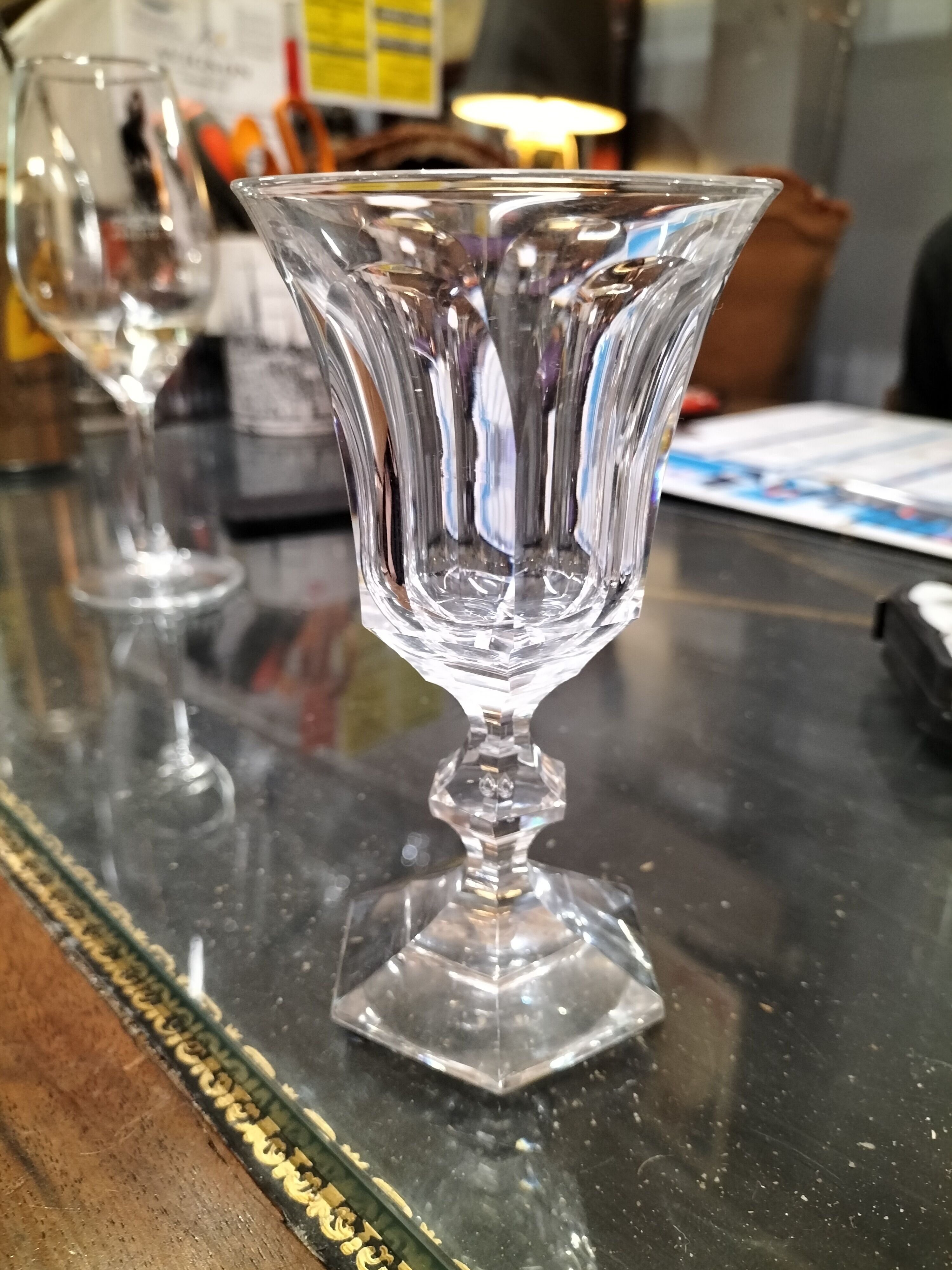 9 glasses val st Lambert model Metternich very good condition model 1946