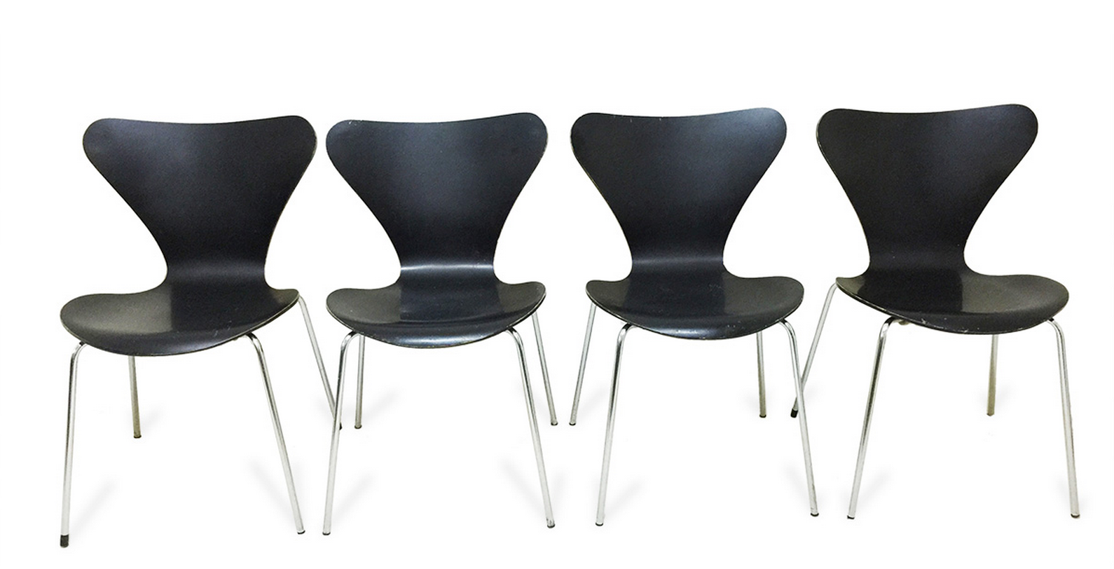 Lot of chairs black butterflies Arne Jacobsen - 1974