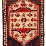 Tapis vintage fait main Anatolien turc 87cm x 145cm (1970s)