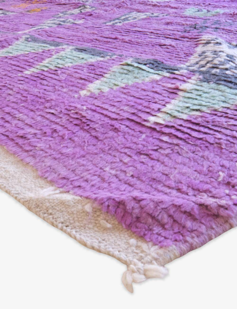Purple Berber Rug - 303 x 200 cm