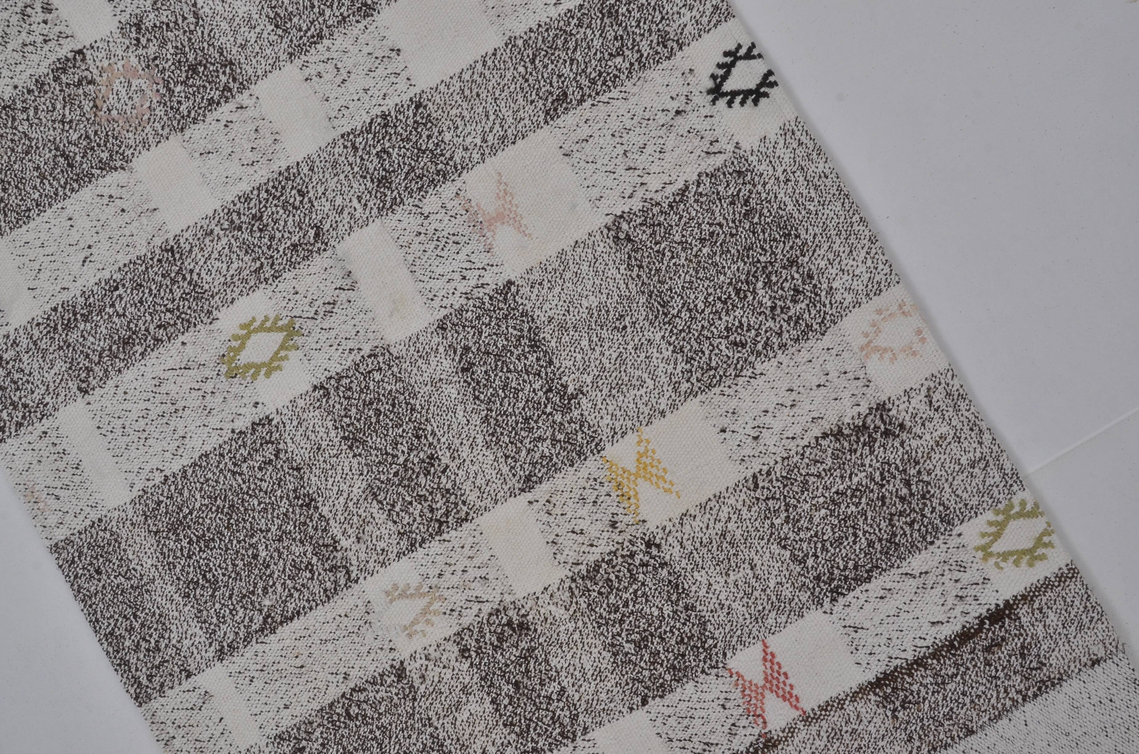 Neutral Vintage Kilim Runner Sku3830