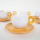Set of porcelain cups, Italian design, 1970s, production: Italy