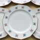 6 flat plates in Limoges porcelain