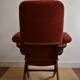 Adjustable old Scandinavian vintage relax armchair