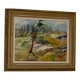 Framed oil on panel "Landscape", Sweden mid 20th century