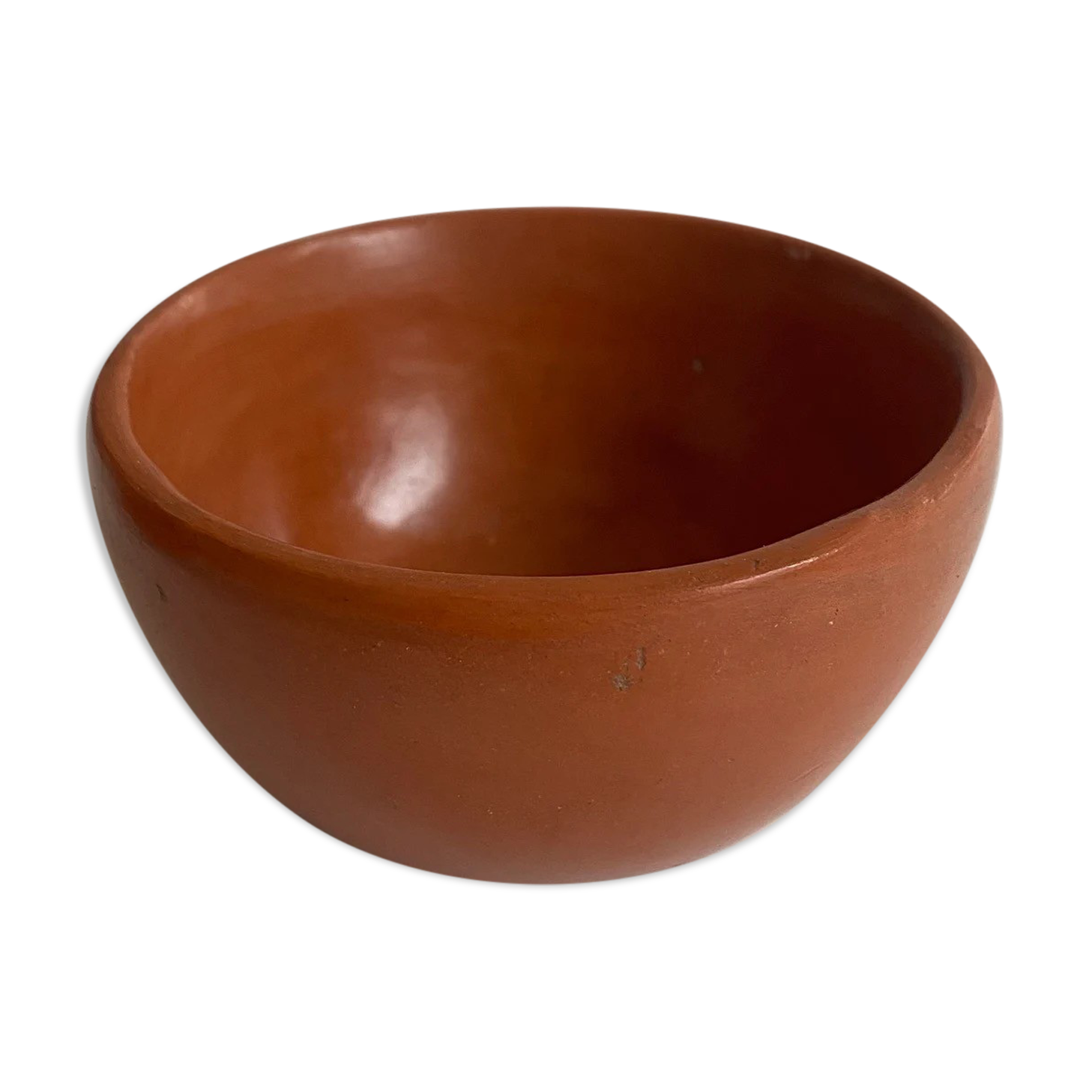 Terracotta bowl in tadelakt