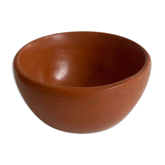 Terracotta bowl in tadelakt