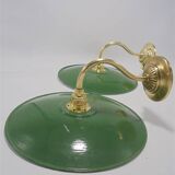 Pair of enamelled sheet metal sconces
