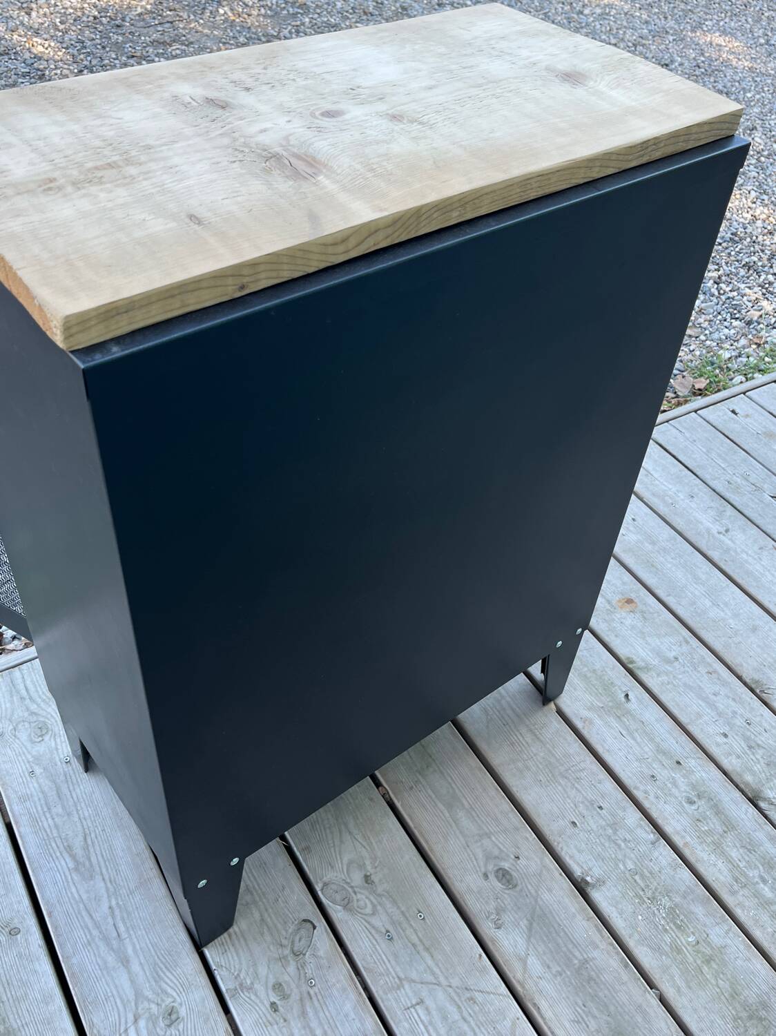 Small metal cupboard