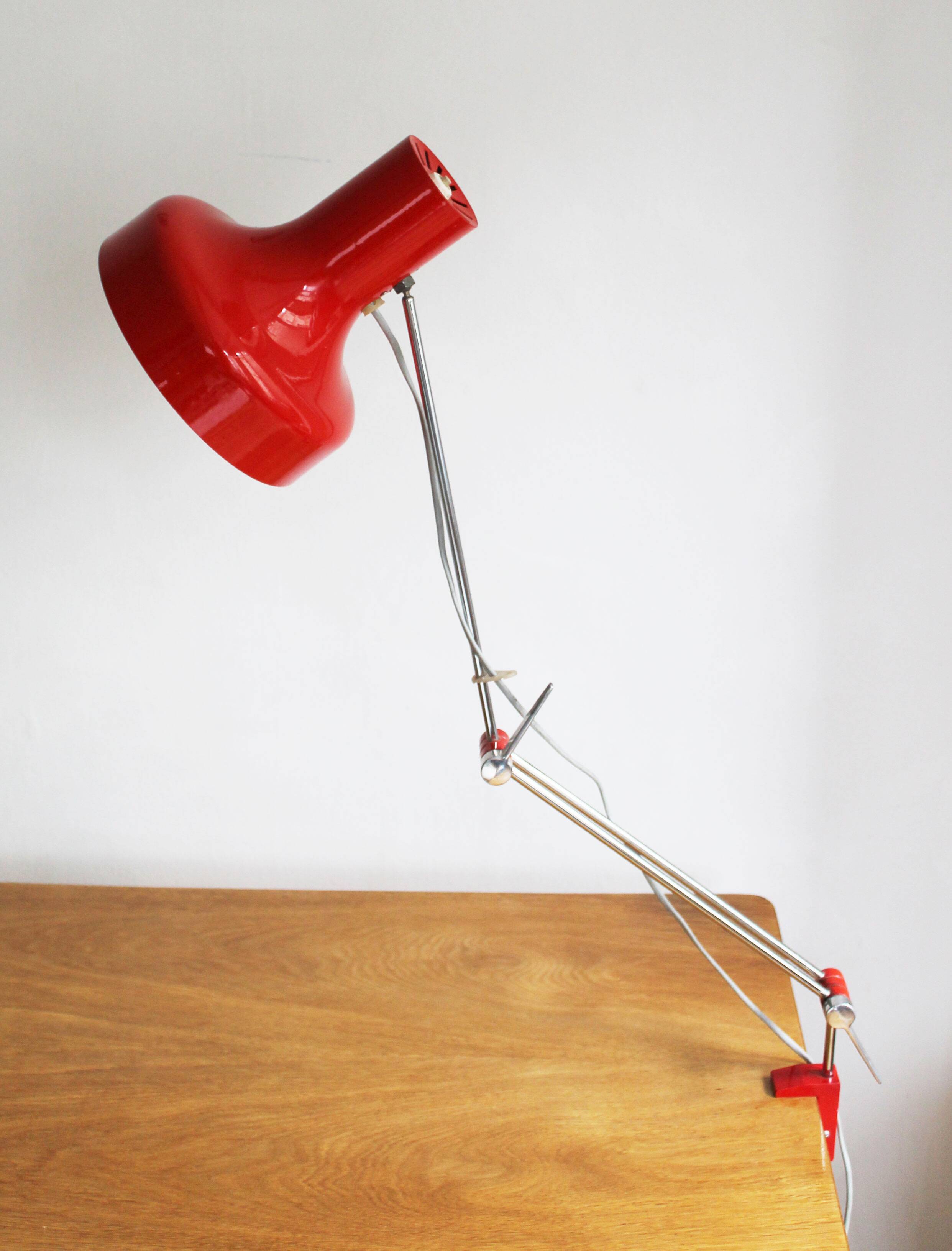 1960's Architects desk lamp by Josef Hurka for Napako