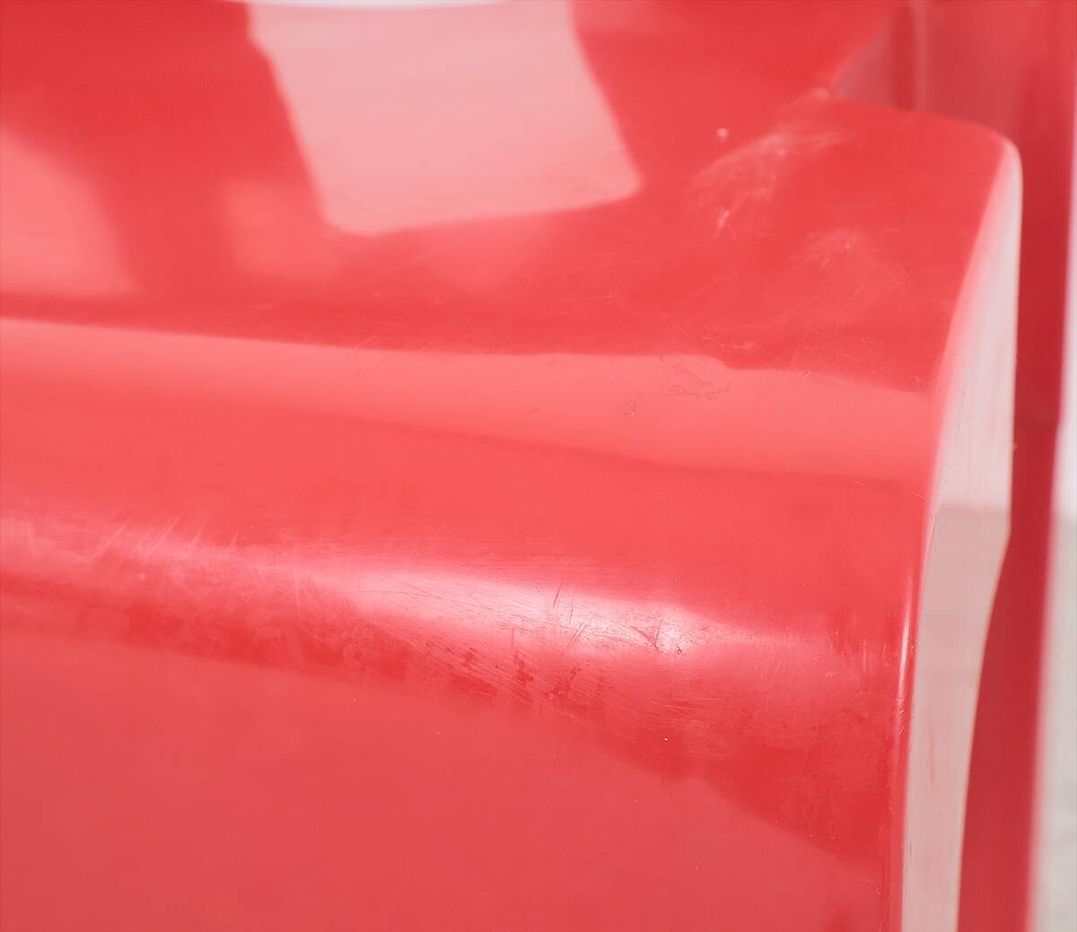 Joe Colombo red universale chairs for Kartell, 1960s