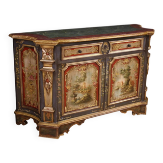 Venetian lacquered and painted sideboard from the 20th century