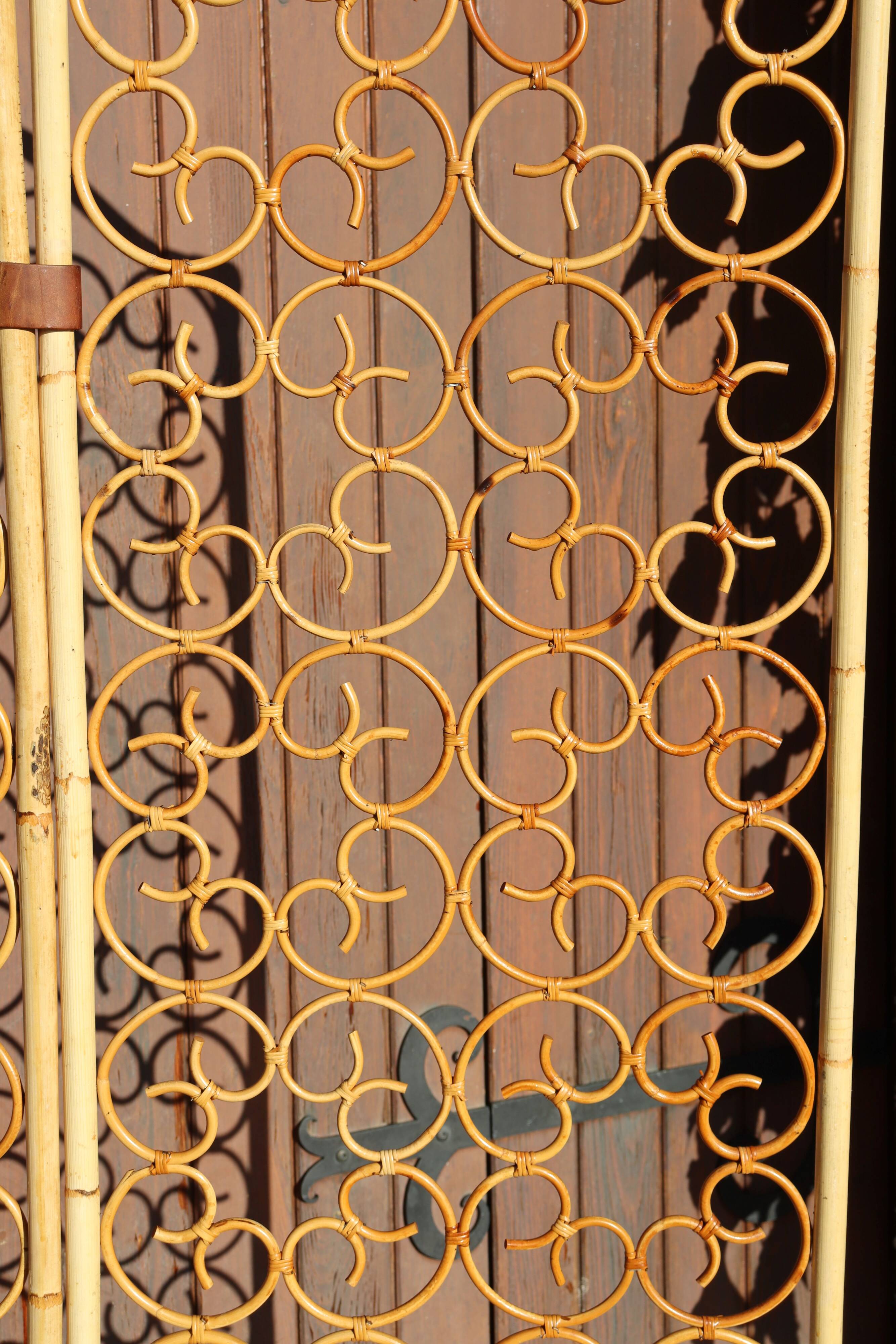 Italian rattan screen