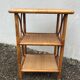Vintage rattan bamboo shelf