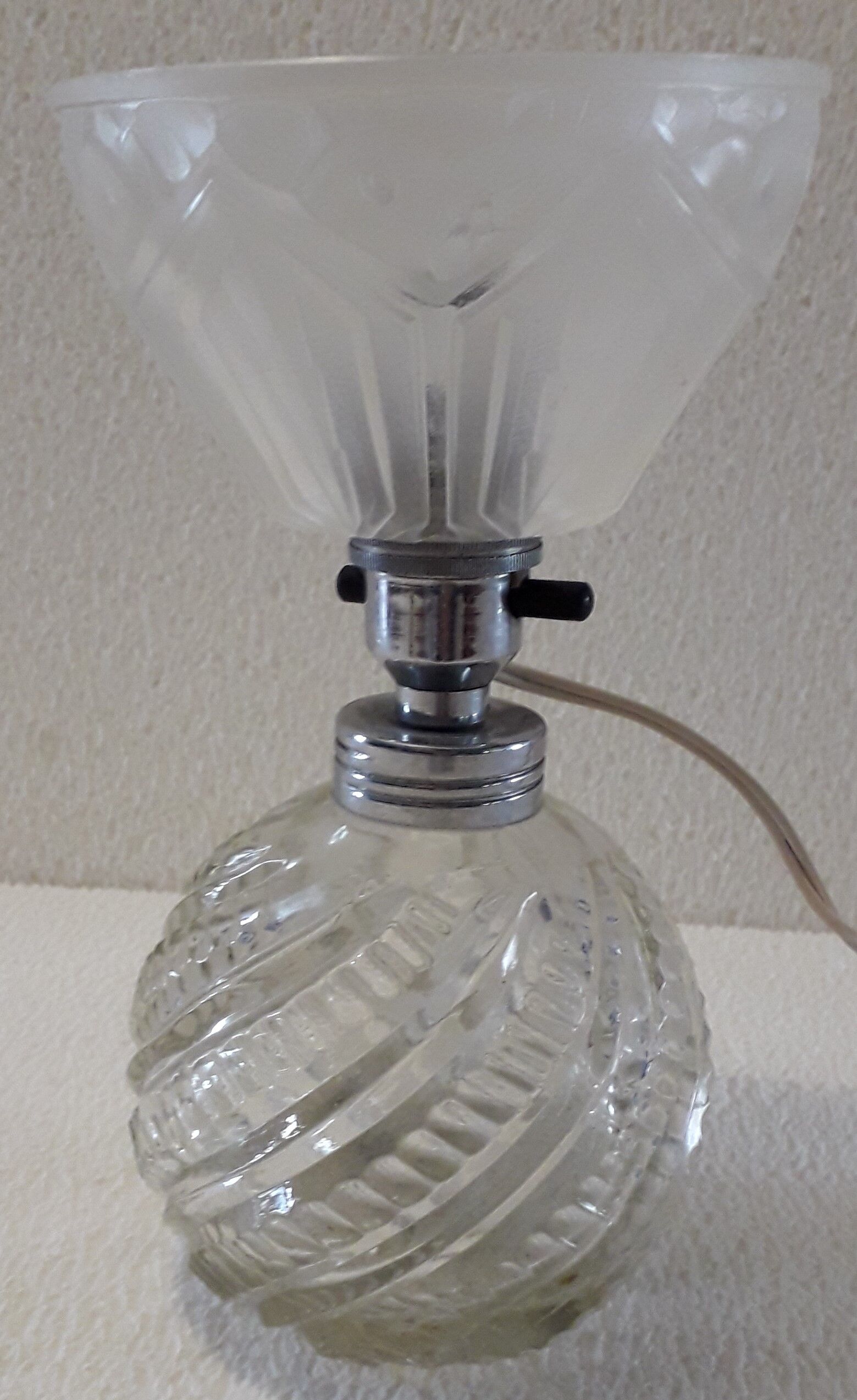 Art Deco glass lamp
