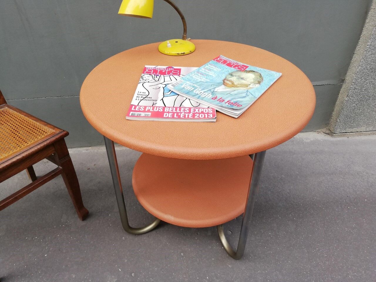 Bauhaus-style modernist side table