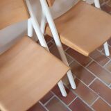 4 two-tone 80's chairs
