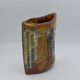 Enamelled sandstone vase