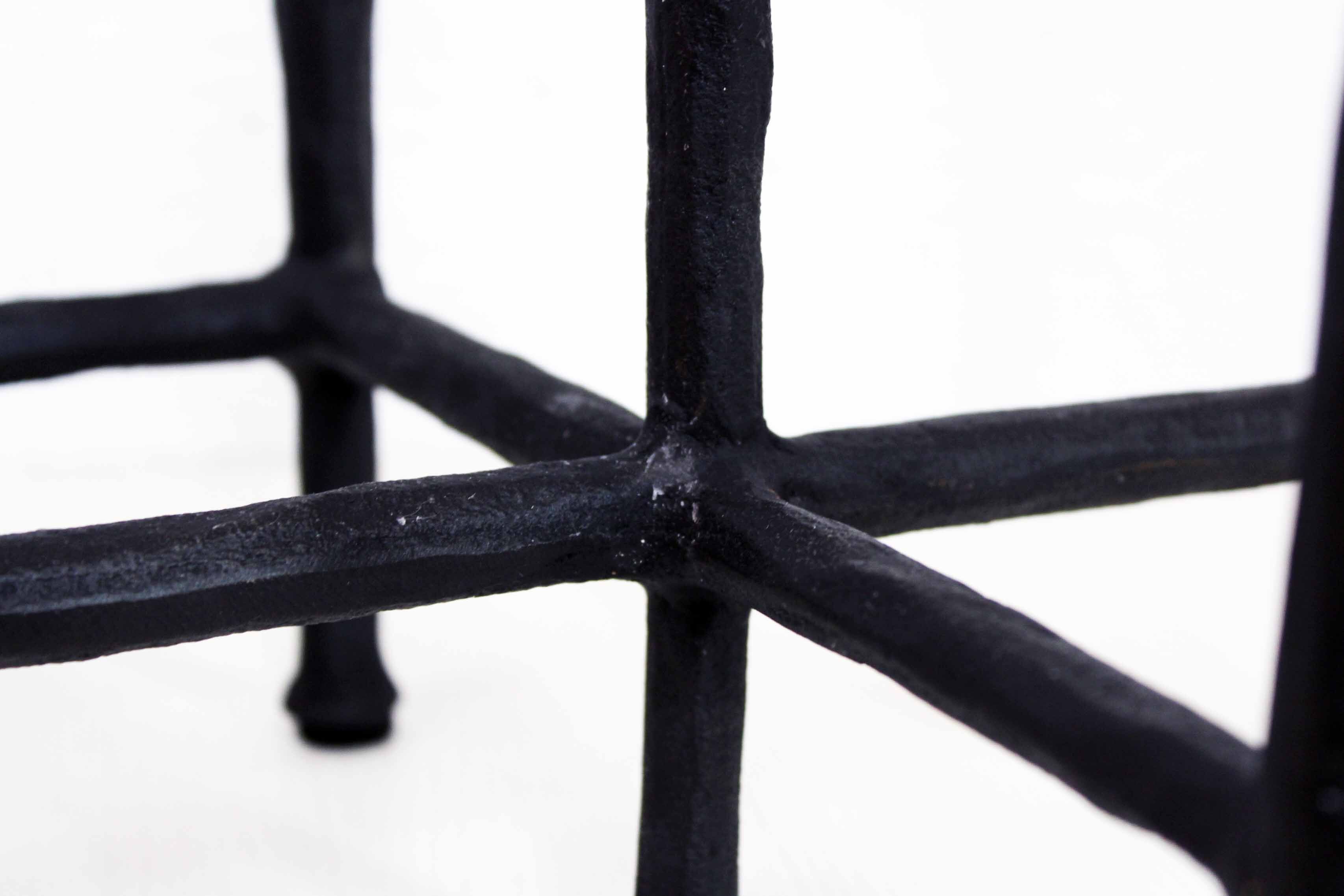 Scandinavian black metal candlestick