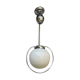Art Deco suspension chrome and opaline 1950s