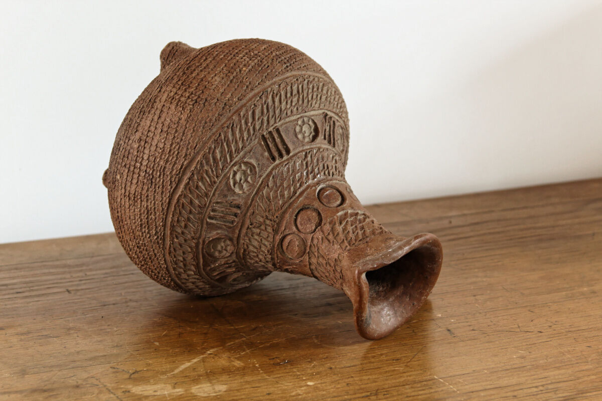 Ethnic terracotta jug