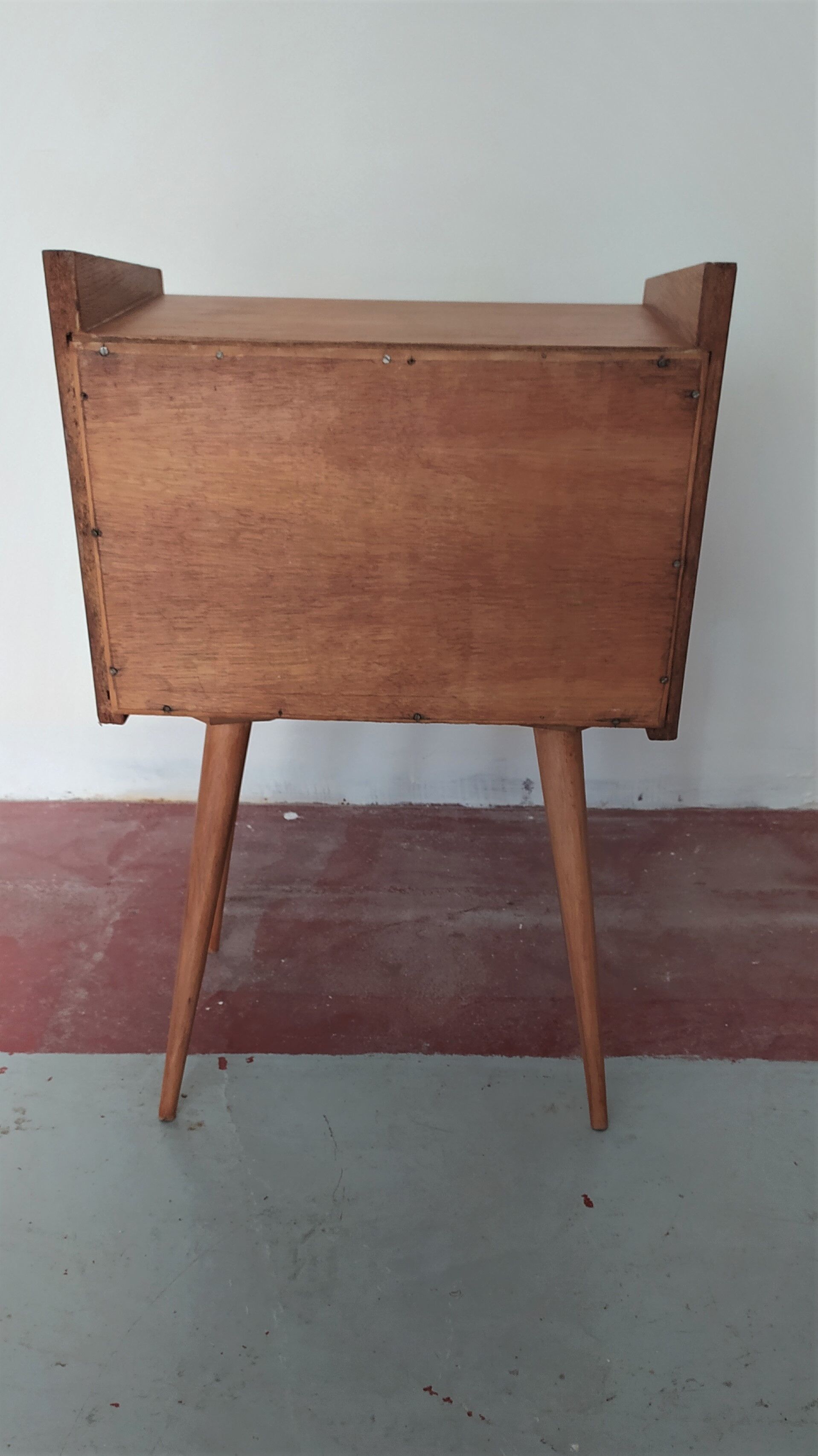 1950s wood bedside