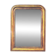 Old large Louis Phillipe mirror, gilded with gold leaf - Emilien"