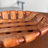 Italian woven ceramic fruit bowl, 1960