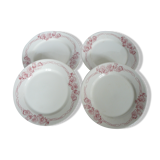 Lot of 4 flat plates Terre de Fer