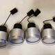 lot de 4 lustres vintage