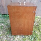 Ancienne malle de transport bois matériel jouan vintage #a653