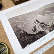 Le Lac Blanc, Hautes-Vosges, planche photo imprimée en 1942.