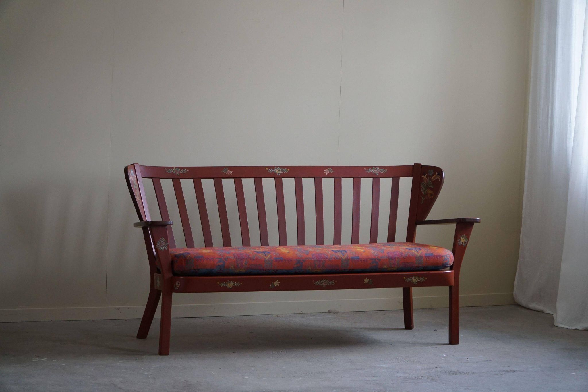 Fritz Hansen, "Canada" Model, 3-Seater Sofa painted Almue, Danish Modern, 1939