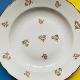 Lot 6 hollow plates, white Limoges porcelain
