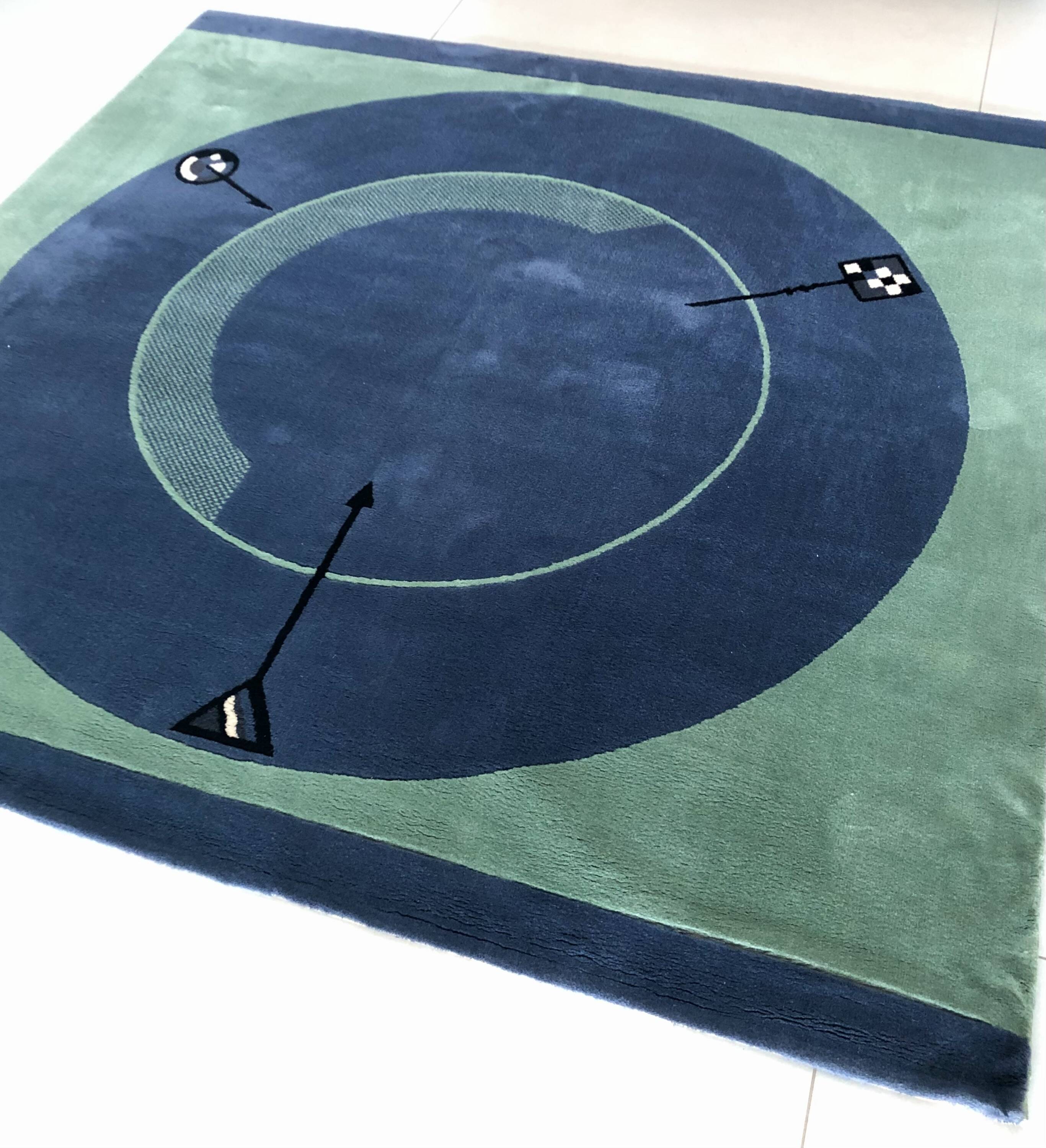 “Less is more” rug by C. Duc for Toulemonde Bochart, France 1980s