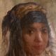 Orientalist portrait by Édouard Verschaffelt