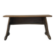 Art and Crafts style organ bench in solid oak.