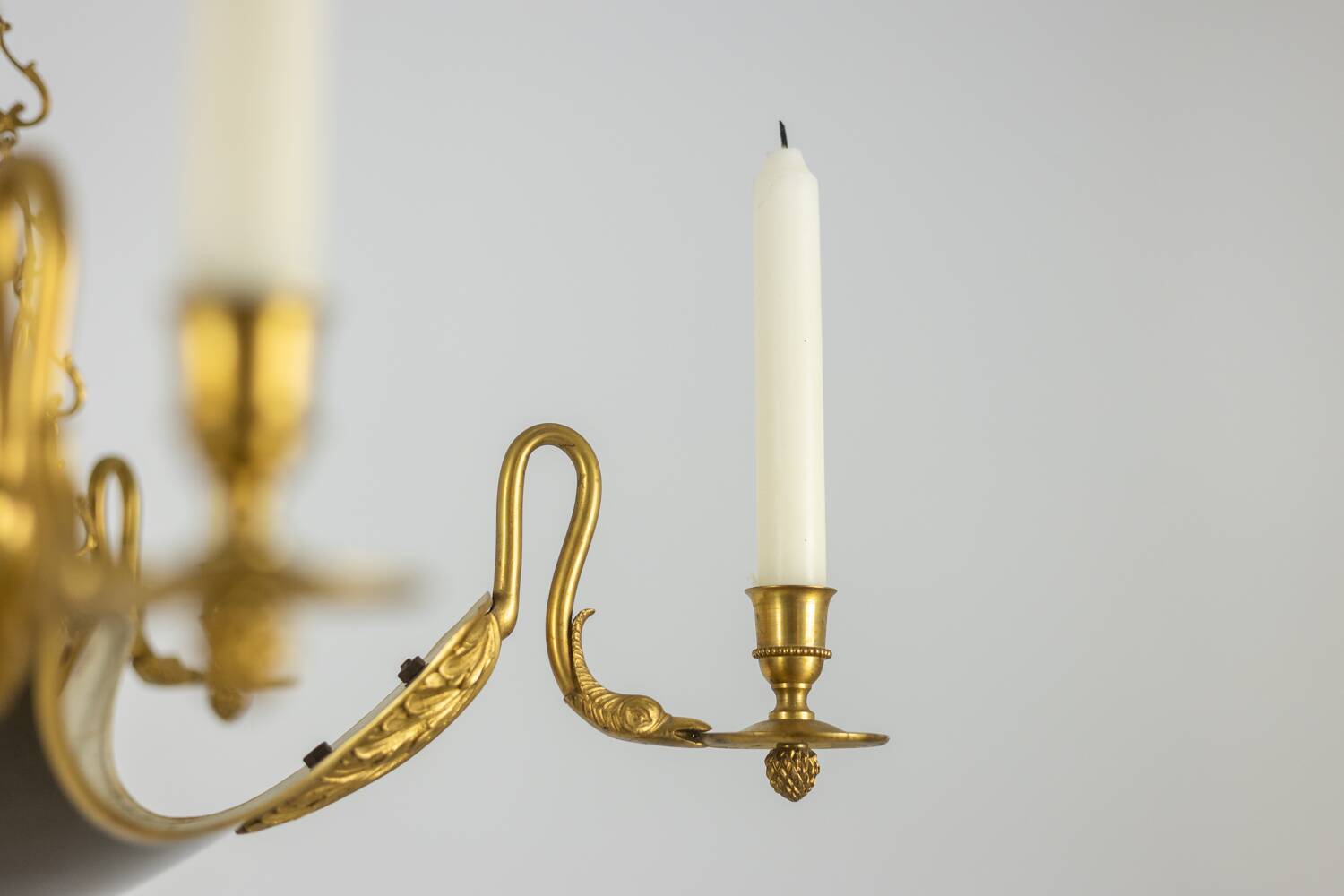 Baguès House. Empire style chandelier in gilded bronze. 1950s.