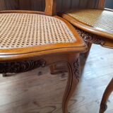 4 chairs channes Louis XV style 50s