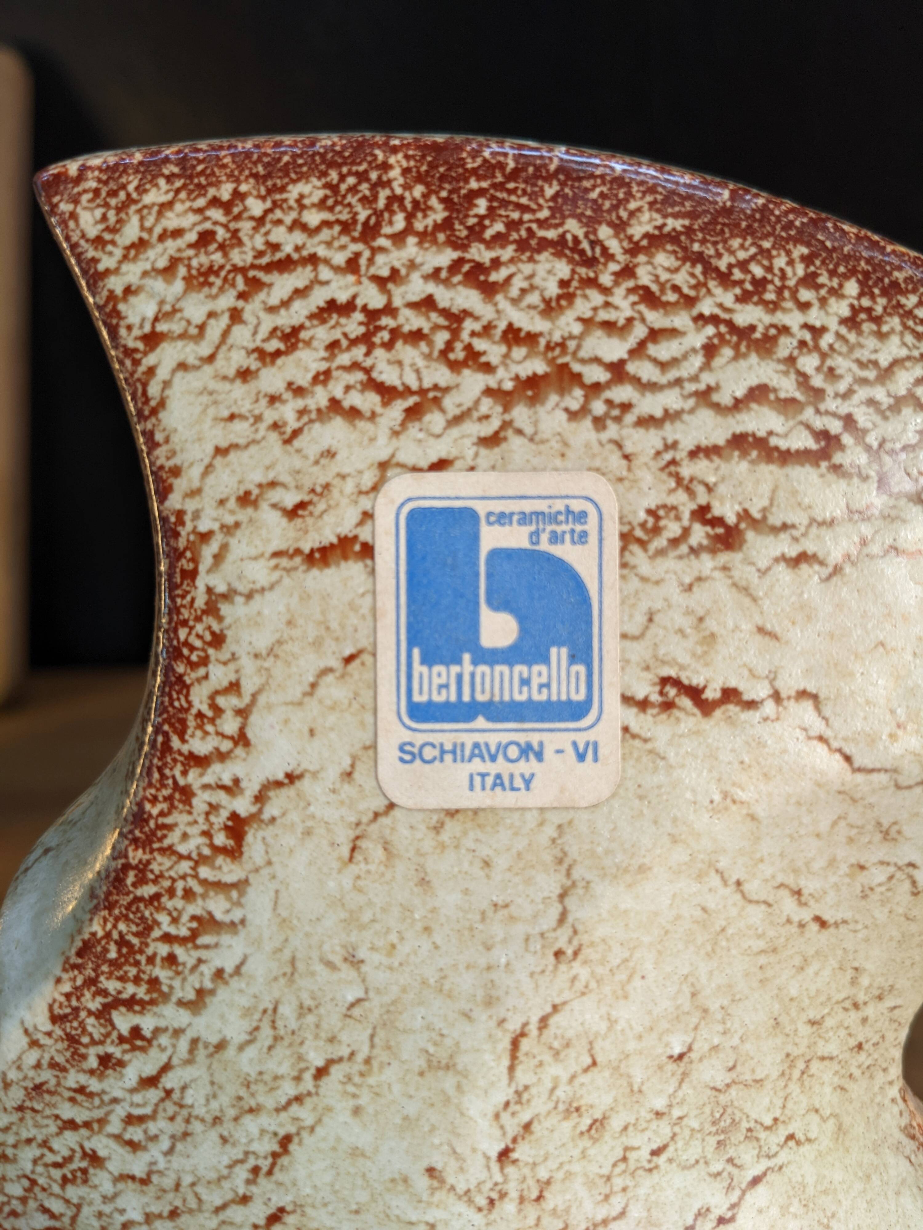Vintage vase by Bertoncello Ceramiche D'Arte, Italy 1960