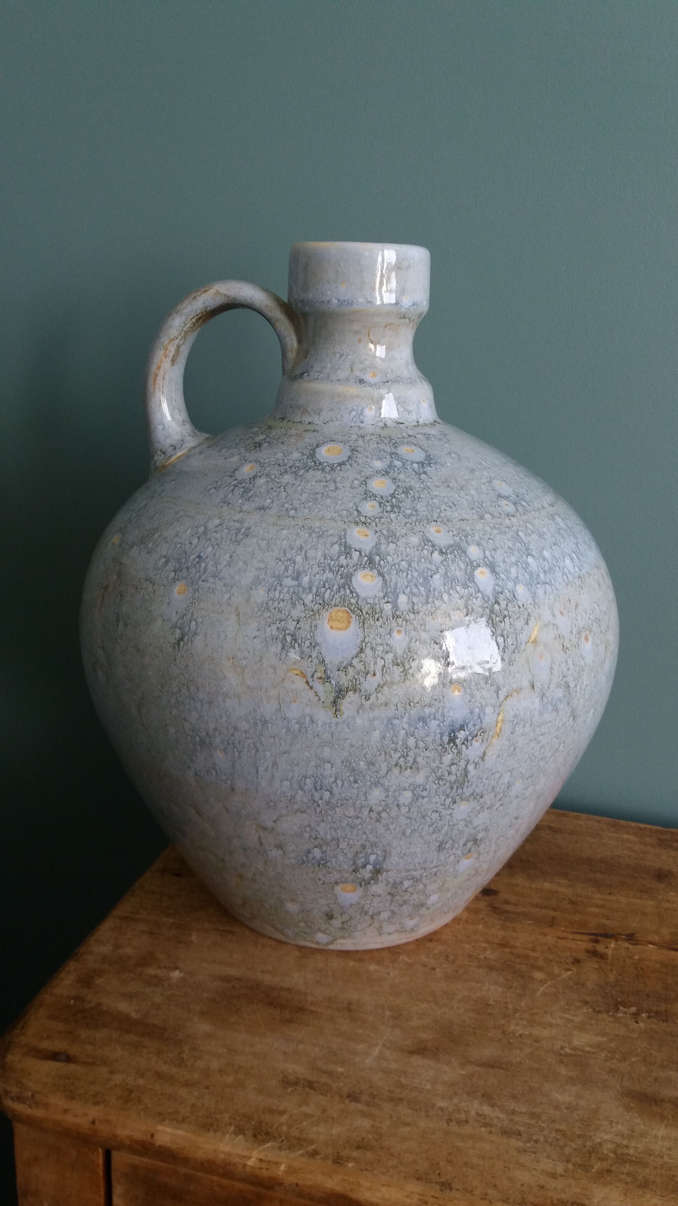 Ceramic vase jar signed Pierrefonds