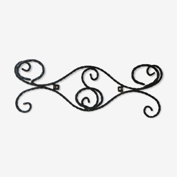 Wrought iron coat holder