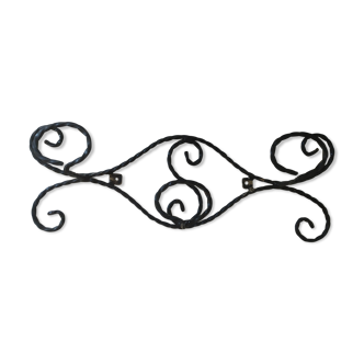 Wrought iron coat holder