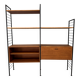 Mid-century "Ladderax" wall system produced by Staples.