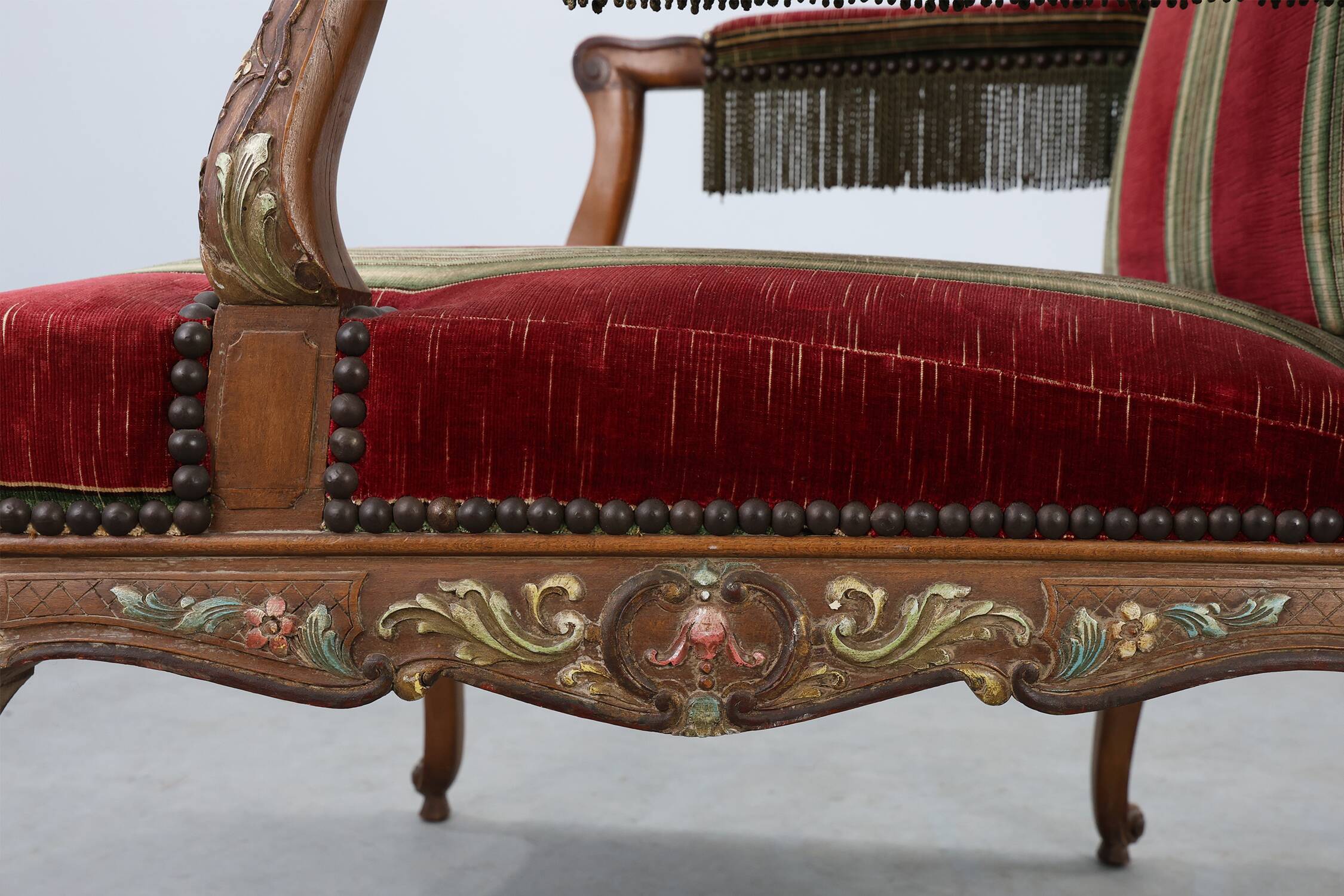 Fauteuil en chêne Louis XIV, France, 19e siècle