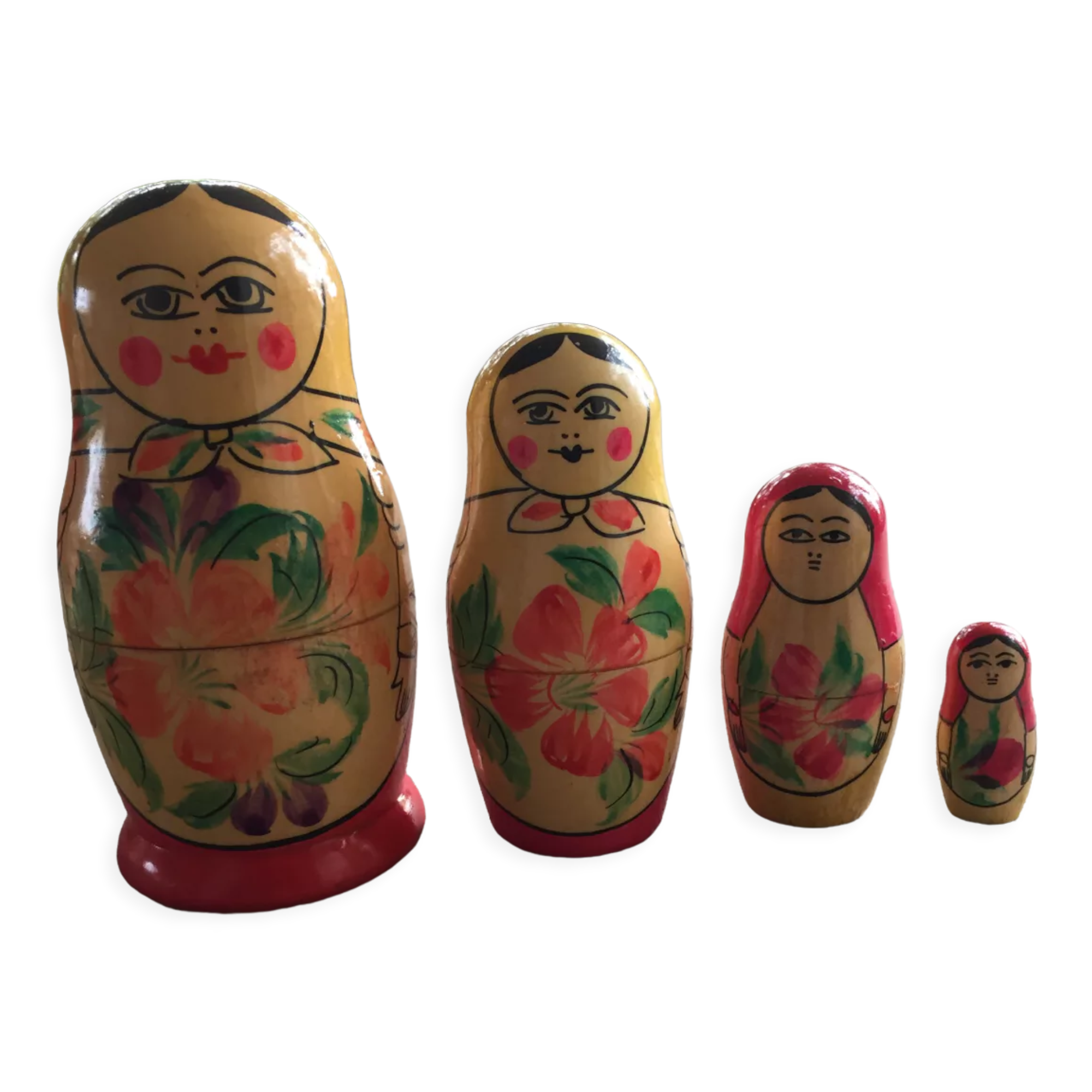 4 Russian dolls made in USSR