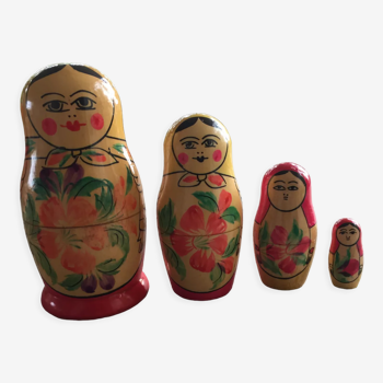 4 Russian dolls made in USSR