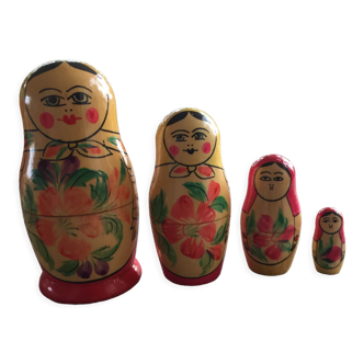 4 Russian dolls made in USSR