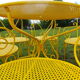 Yellow wrought iron garden room