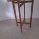 Folding wooden side table